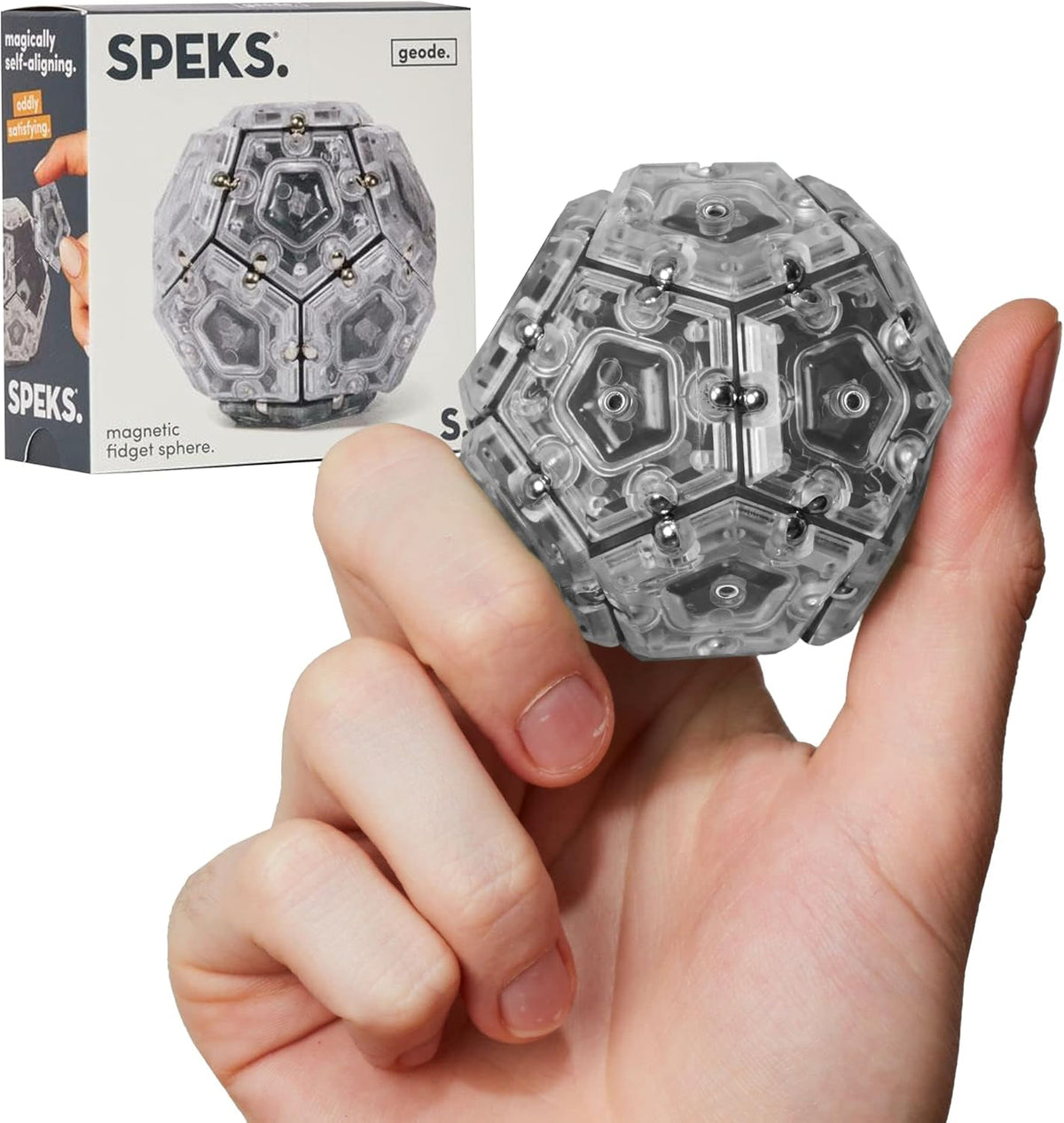 Geode Magnetic Sensory Sphere, Stress Relief Tool, Executive Desk Toy