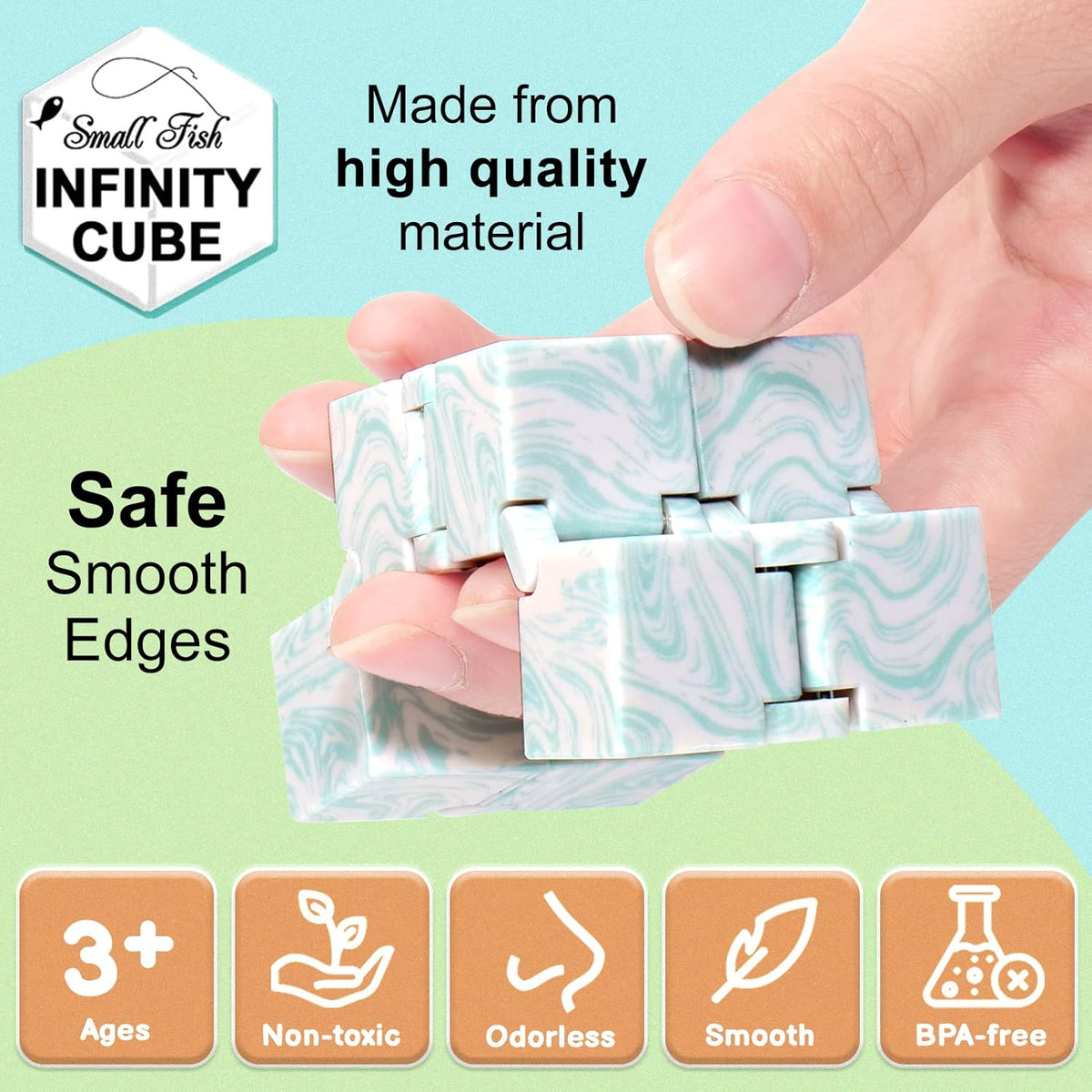 Infinity Cube Fidget Toys for Kids, Sensory Fidget Cube for Stress Relief