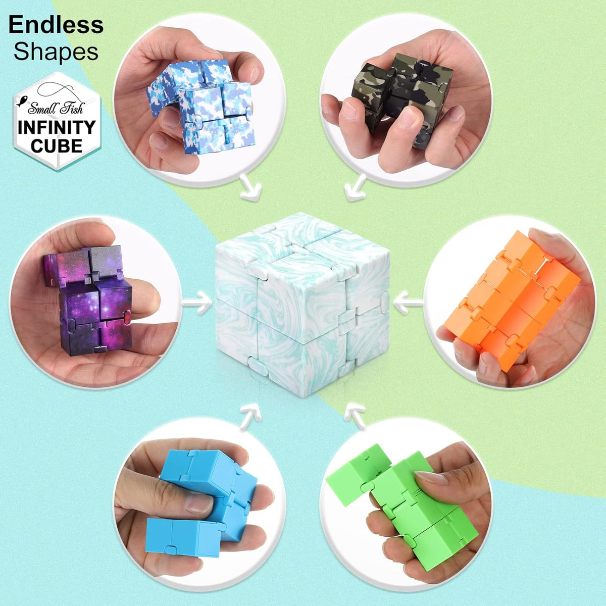 Infinity Cube Fidget Toys for Kids, Sensory Fidget Cube for Stress Relief